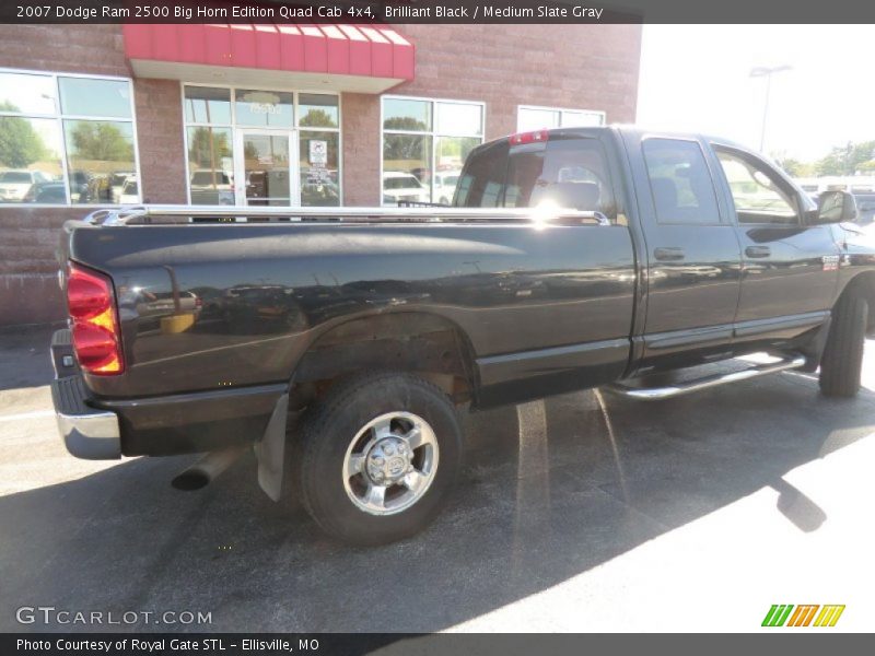 Brilliant Black / Medium Slate Gray 2007 Dodge Ram 2500 Big Horn Edition Quad Cab 4x4