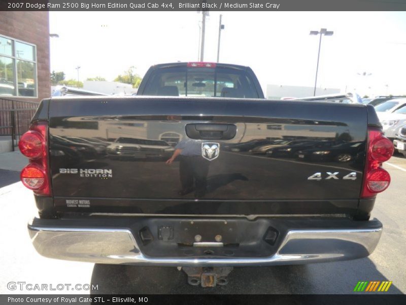 Brilliant Black / Medium Slate Gray 2007 Dodge Ram 2500 Big Horn Edition Quad Cab 4x4