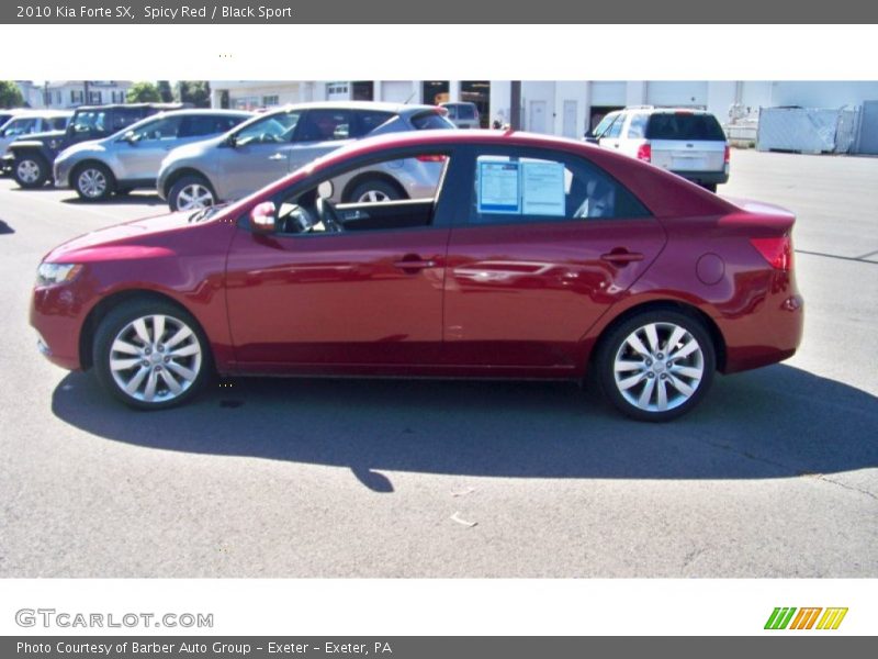 Spicy Red / Black Sport 2010 Kia Forte SX