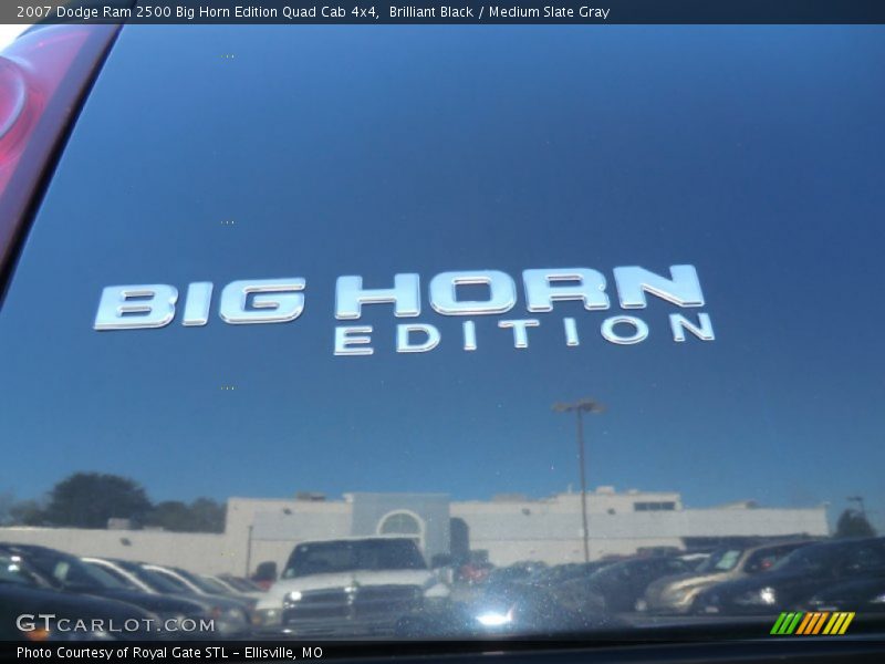 Brilliant Black / Medium Slate Gray 2007 Dodge Ram 2500 Big Horn Edition Quad Cab 4x4