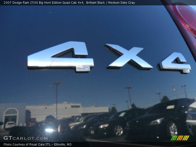 Brilliant Black / Medium Slate Gray 2007 Dodge Ram 2500 Big Horn Edition Quad Cab 4x4