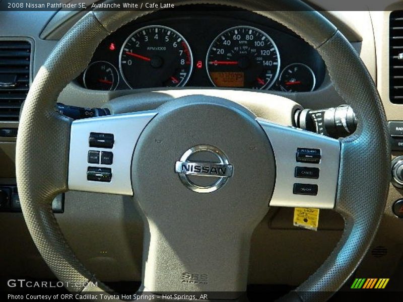 Avalanche White / Cafe Latte 2008 Nissan Pathfinder SE