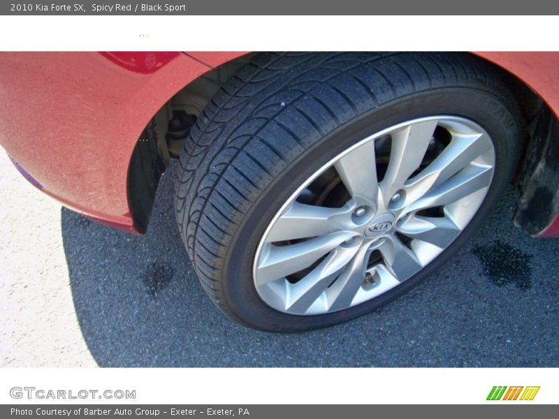 Spicy Red / Black Sport 2010 Kia Forte SX
