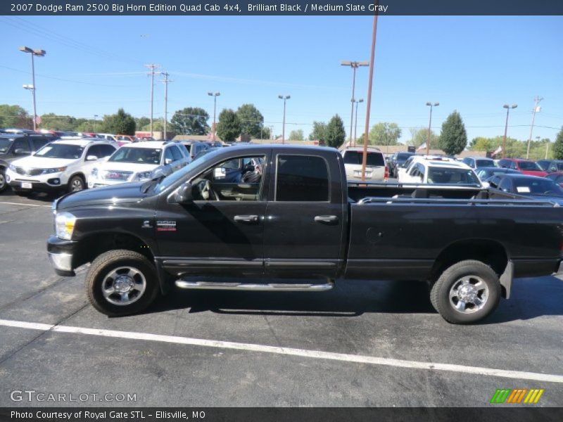 Brilliant Black / Medium Slate Gray 2007 Dodge Ram 2500 Big Horn Edition Quad Cab 4x4