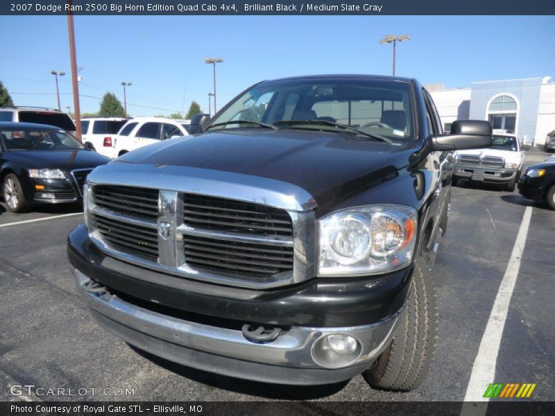 Brilliant Black / Medium Slate Gray 2007 Dodge Ram 2500 Big Horn Edition Quad Cab 4x4