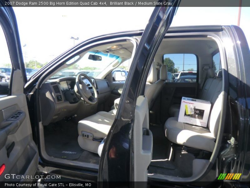 Brilliant Black / Medium Slate Gray 2007 Dodge Ram 2500 Big Horn Edition Quad Cab 4x4