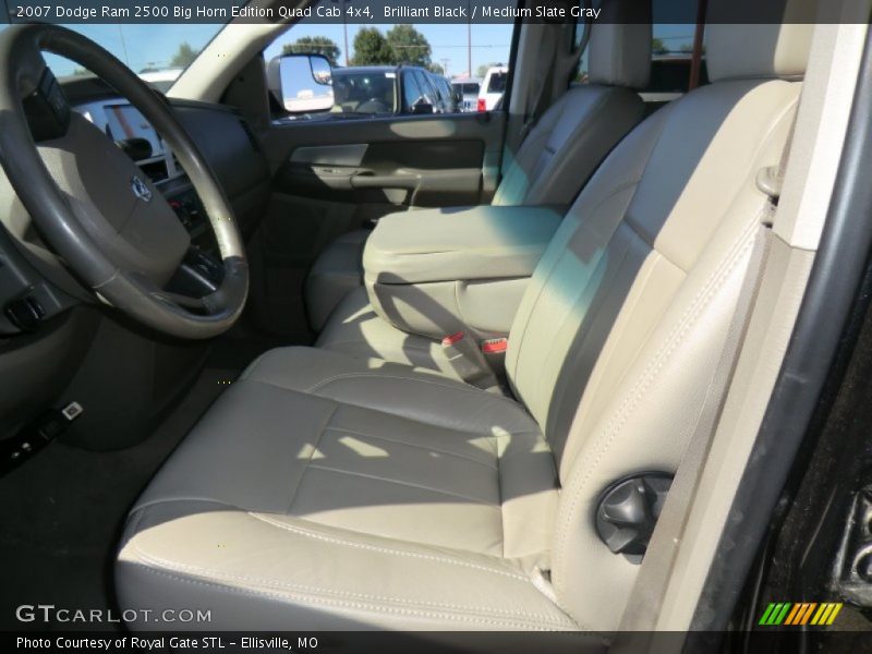Brilliant Black / Medium Slate Gray 2007 Dodge Ram 2500 Big Horn Edition Quad Cab 4x4