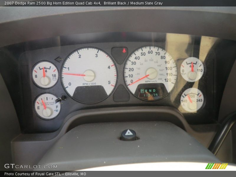 Brilliant Black / Medium Slate Gray 2007 Dodge Ram 2500 Big Horn Edition Quad Cab 4x4