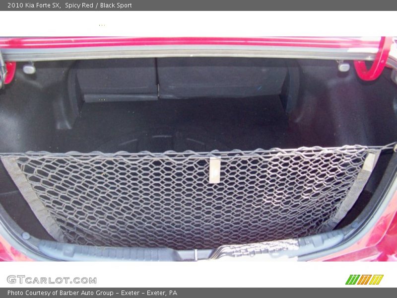 Spicy Red / Black Sport 2010 Kia Forte SX