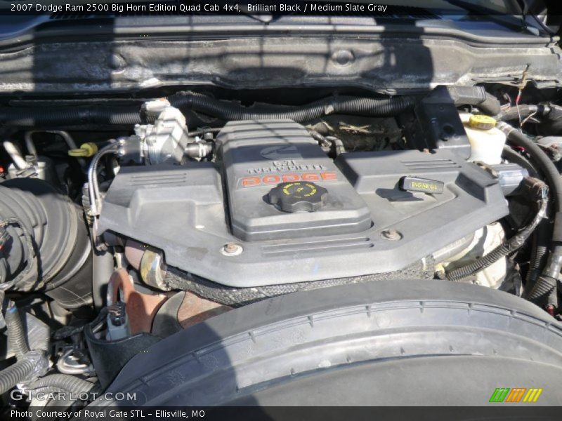 Brilliant Black / Medium Slate Gray 2007 Dodge Ram 2500 Big Horn Edition Quad Cab 4x4