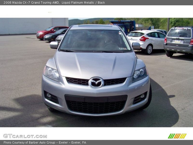 Liquid Platinum Metallic / Black 2008 Mazda CX-7 Grand Touring AWD