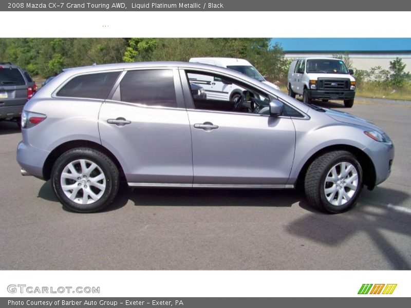 Liquid Platinum Metallic / Black 2008 Mazda CX-7 Grand Touring AWD