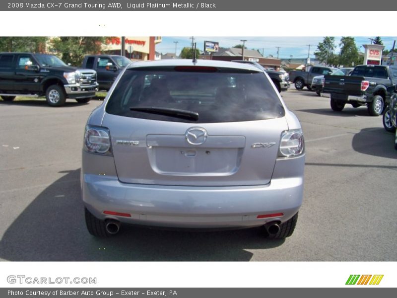 Liquid Platinum Metallic / Black 2008 Mazda CX-7 Grand Touring AWD