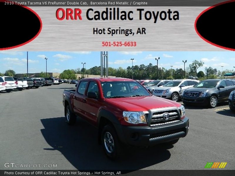 Barcelona Red Metallic / Graphite 2010 Toyota Tacoma V6 PreRunner Double Cab