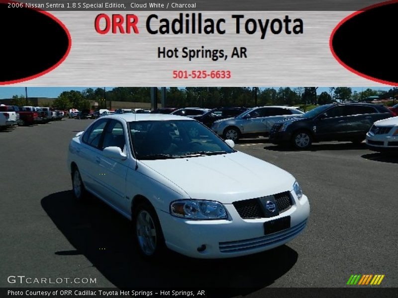 Cloud White / Charcoal 2006 Nissan Sentra 1.8 S Special Edition
