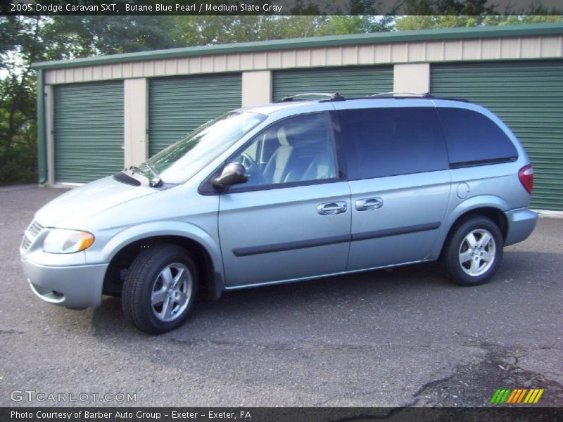 Butane Blue Pearl / Medium Slate Gray 2005 Dodge Caravan SXT