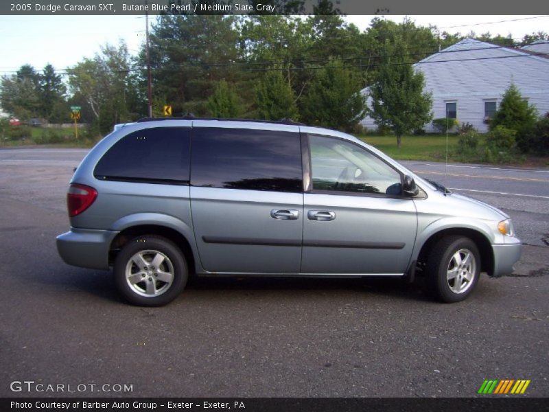 Butane Blue Pearl / Medium Slate Gray 2005 Dodge Caravan SXT