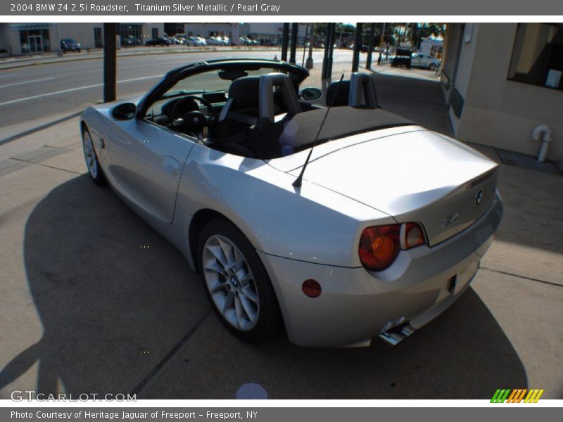 Titanium Silver Metallic / Pearl Gray 2004 BMW Z4 2.5i Roadster