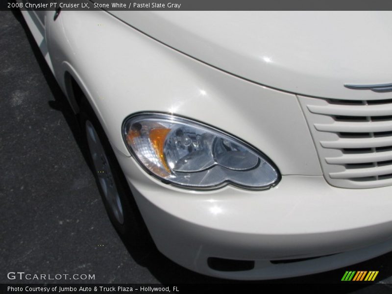 Stone White / Pastel Slate Gray 2008 Chrysler PT Cruiser LX