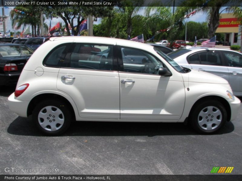Stone White / Pastel Slate Gray 2008 Chrysler PT Cruiser LX