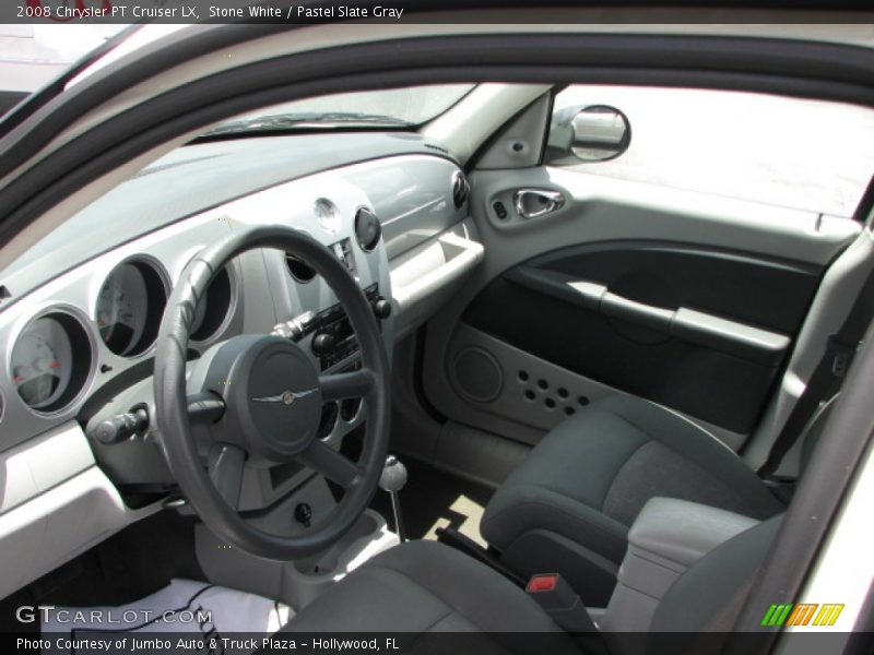 Stone White / Pastel Slate Gray 2008 Chrysler PT Cruiser LX