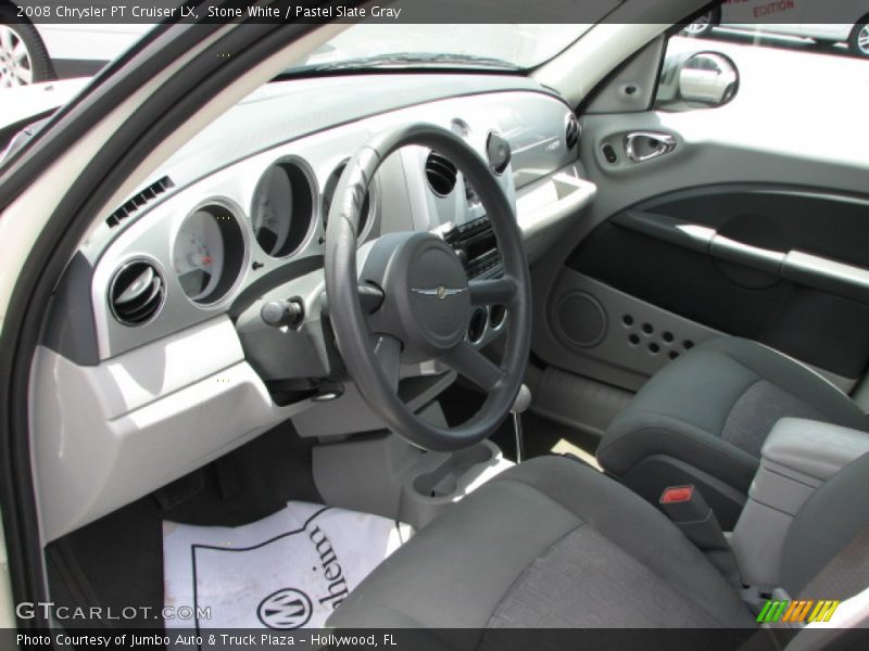 Stone White / Pastel Slate Gray 2008 Chrysler PT Cruiser LX