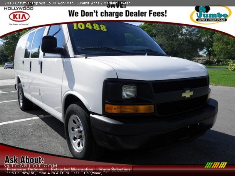 Summit White / Medium Pewter 2010 Chevrolet Express 1500 Work Van