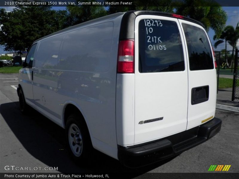 Summit White / Medium Pewter 2010 Chevrolet Express 1500 Work Van
