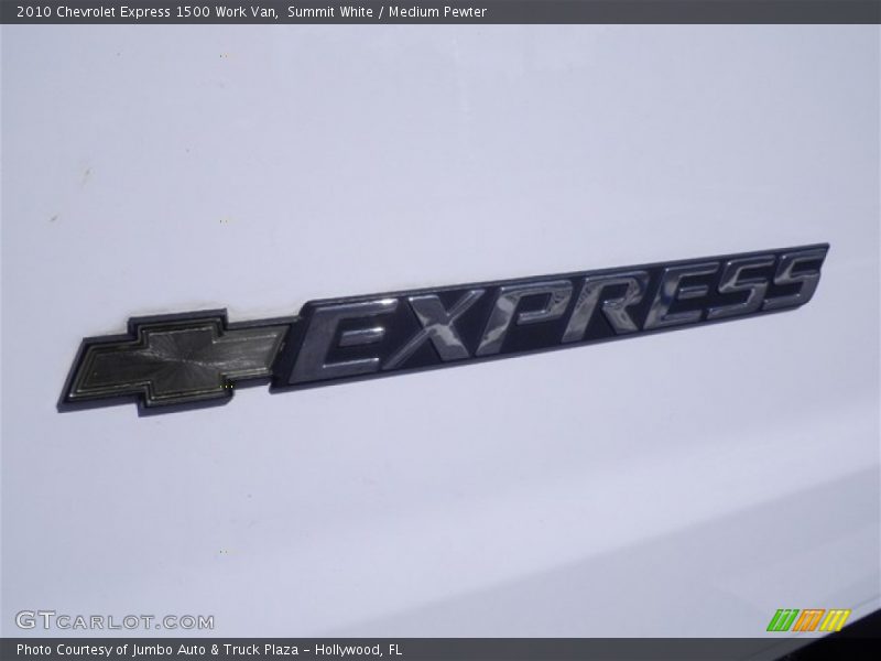Summit White / Medium Pewter 2010 Chevrolet Express 1500 Work Van
