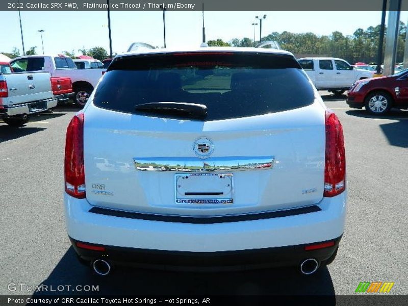 Platinum Ice Tricoat / Titanium/Ebony 2012 Cadillac SRX FWD