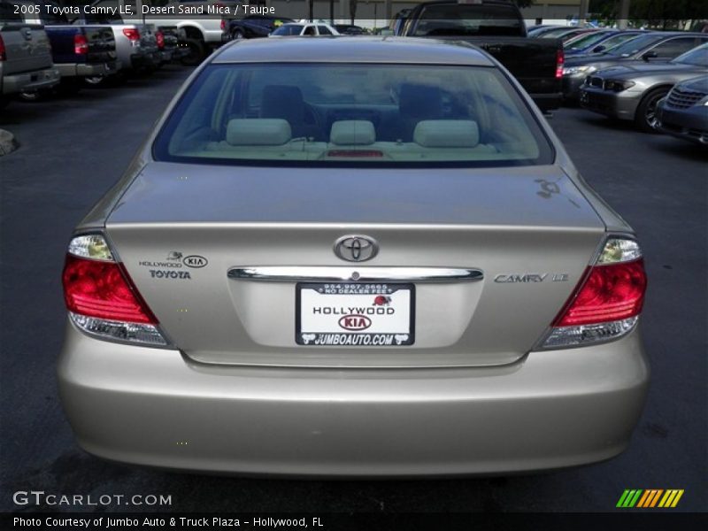 Desert Sand Mica / Taupe 2005 Toyota Camry LE