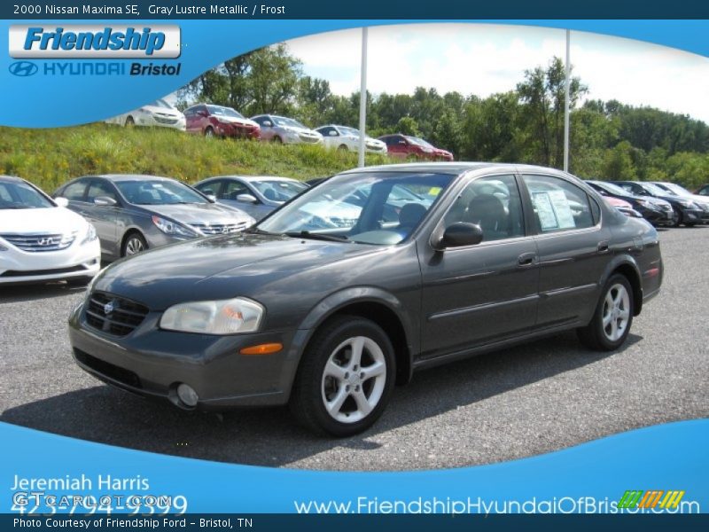 Gray Lustre Metallic / Frost 2000 Nissan Maxima SE