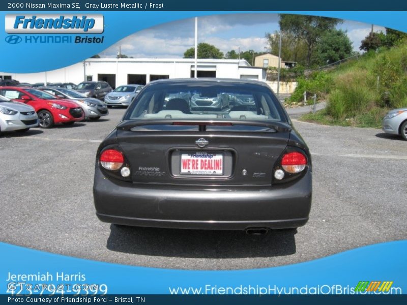 Gray Lustre Metallic / Frost 2000 Nissan Maxima SE