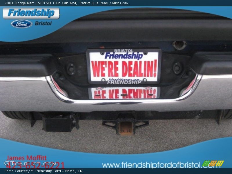 Patriot Blue Pearl / Mist Gray 2001 Dodge Ram 1500 SLT Club Cab 4x4