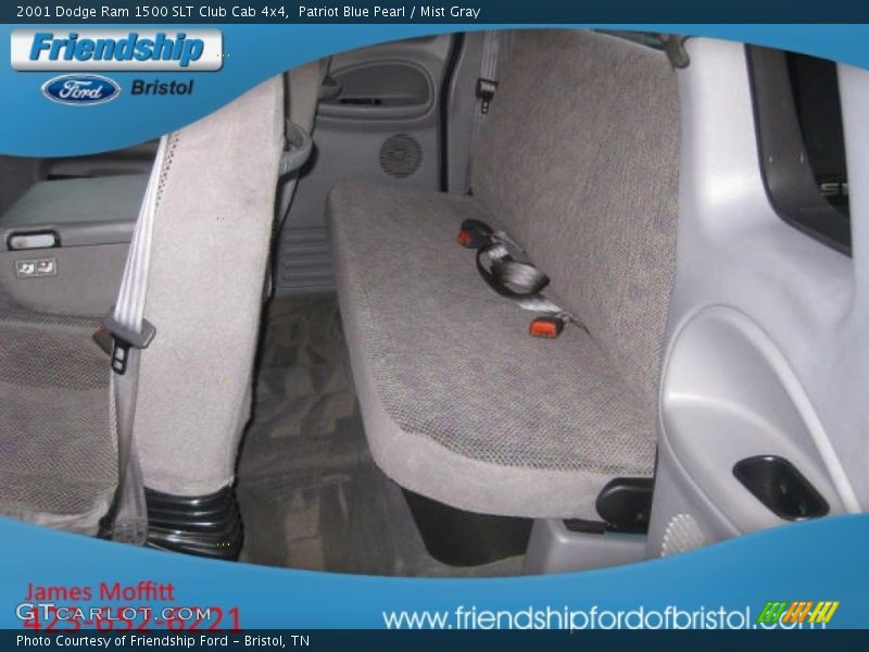 Patriot Blue Pearl / Mist Gray 2001 Dodge Ram 1500 SLT Club Cab 4x4