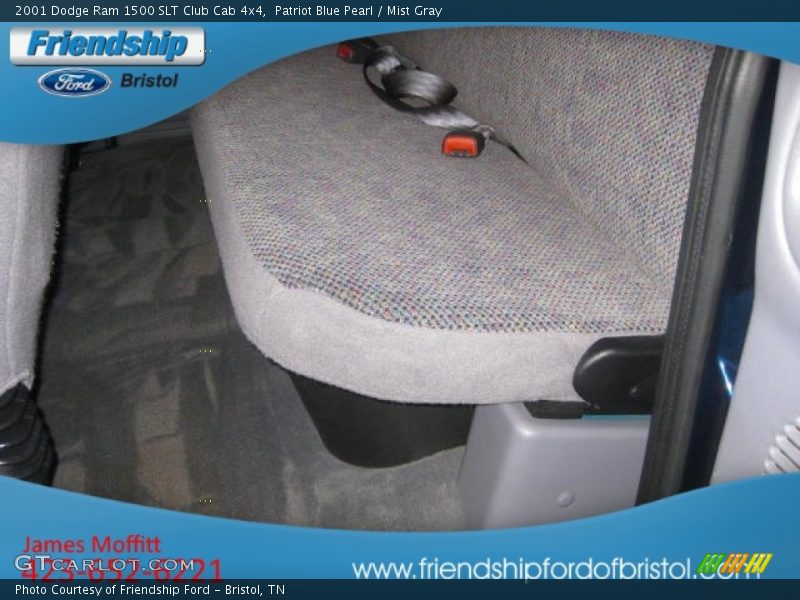 Patriot Blue Pearl / Mist Gray 2001 Dodge Ram 1500 SLT Club Cab 4x4