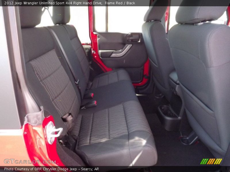 Flame Red / Black 2012 Jeep Wrangler Unlimited Sport 4x4 Right Hand Drive