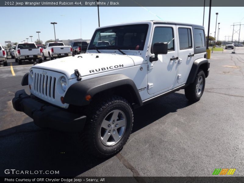 Bright White / Black 2012 Jeep Wrangler Unlimited Rubicon 4x4
