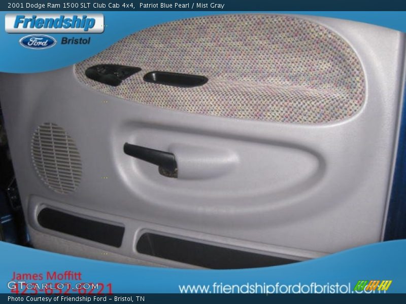 Patriot Blue Pearl / Mist Gray 2001 Dodge Ram 1500 SLT Club Cab 4x4