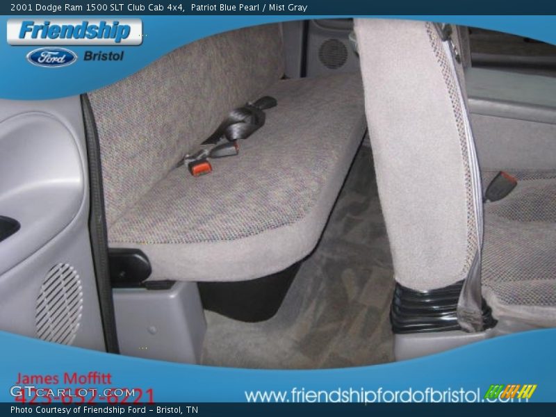 Patriot Blue Pearl / Mist Gray 2001 Dodge Ram 1500 SLT Club Cab 4x4