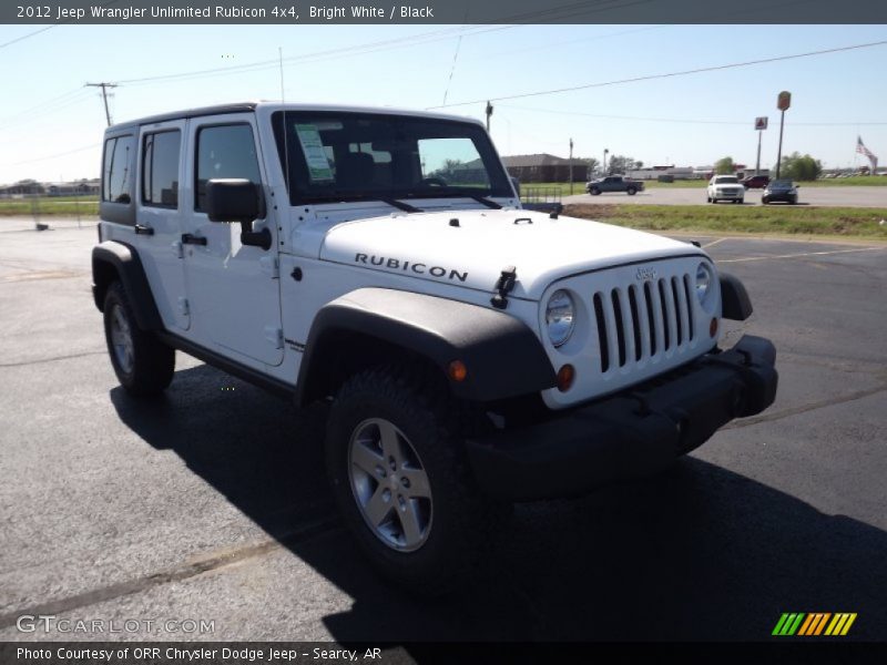 Bright White / Black 2012 Jeep Wrangler Unlimited Rubicon 4x4