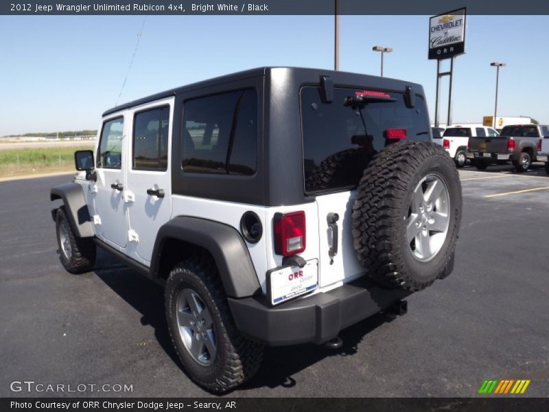 Bright White / Black 2012 Jeep Wrangler Unlimited Rubicon 4x4