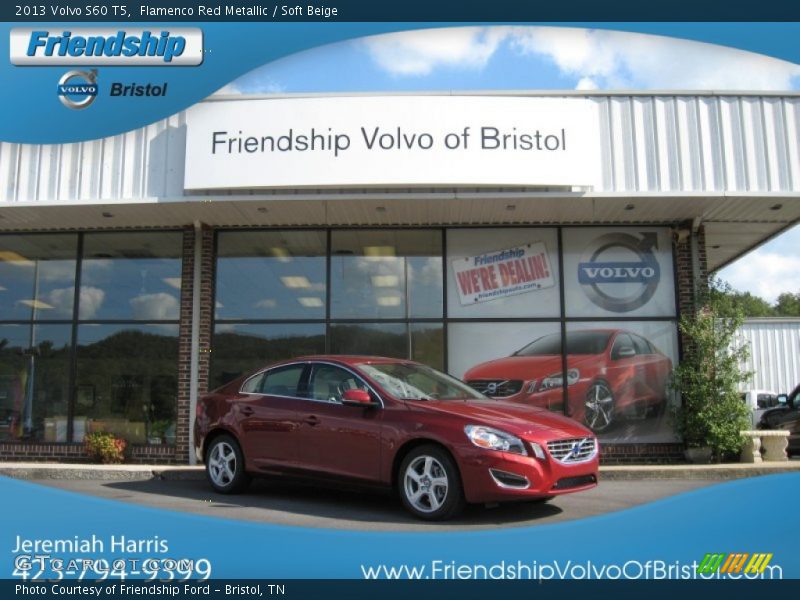 Flamenco Red Metallic / Soft Beige 2013 Volvo S60 T5
