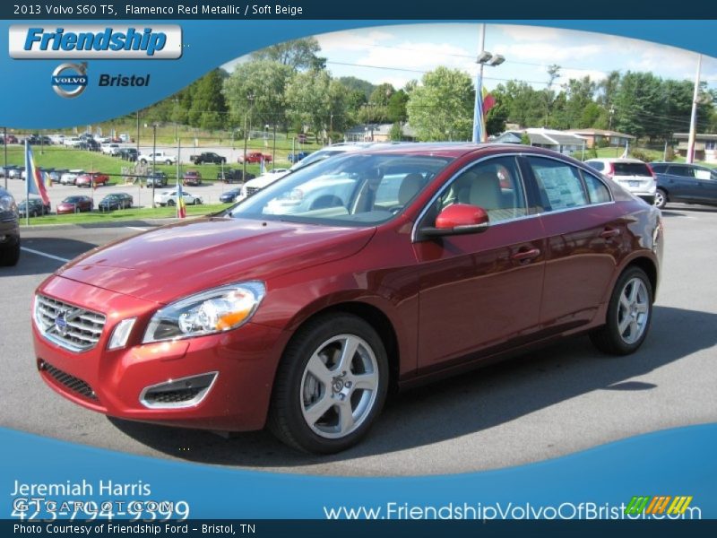 Flamenco Red Metallic / Soft Beige 2013 Volvo S60 T5