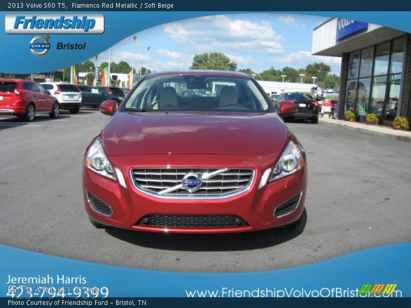 Flamenco Red Metallic / Soft Beige 2013 Volvo S60 T5