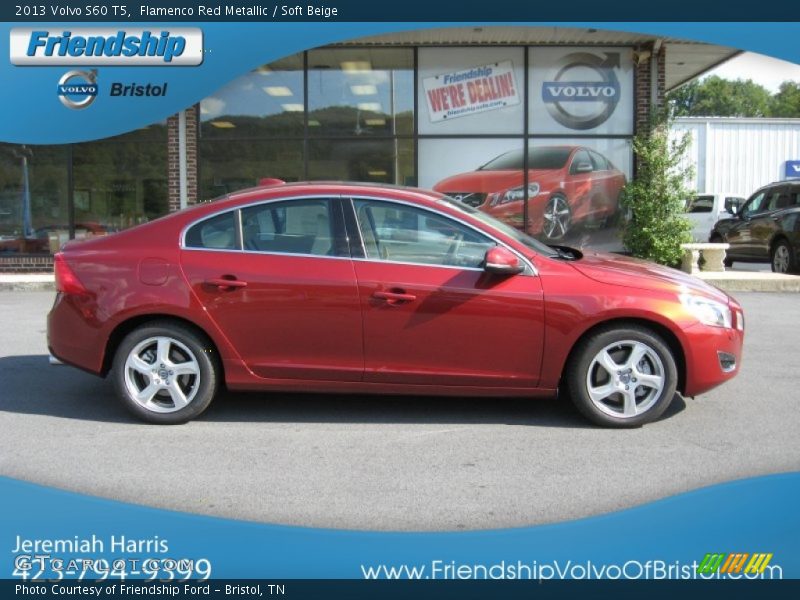 Flamenco Red Metallic / Soft Beige 2013 Volvo S60 T5
