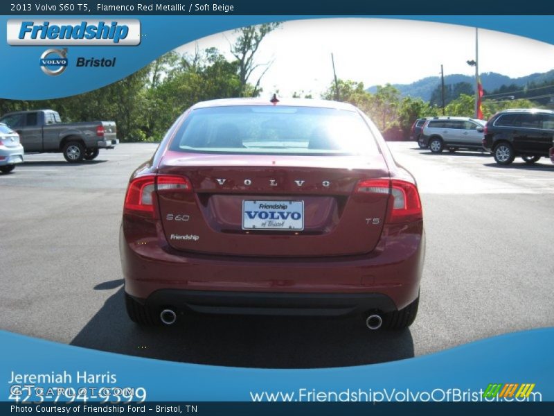 Flamenco Red Metallic / Soft Beige 2013 Volvo S60 T5