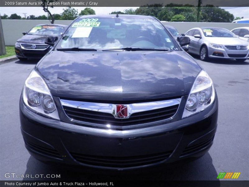 Carbon Flash Metallic / Gray 2009 Saturn Aura XR