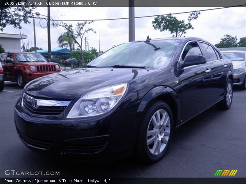 Carbon Flash Metallic / Gray 2009 Saturn Aura XR