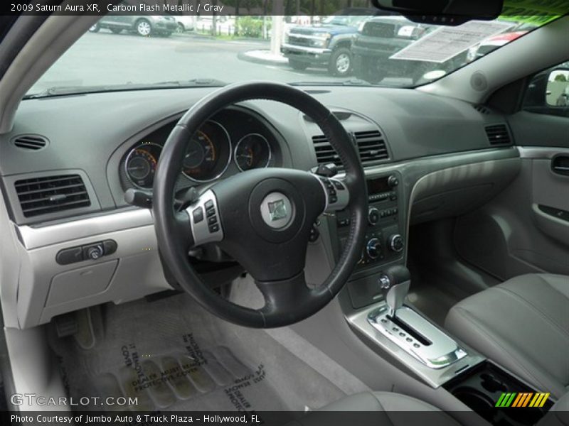 Carbon Flash Metallic / Gray 2009 Saturn Aura XR